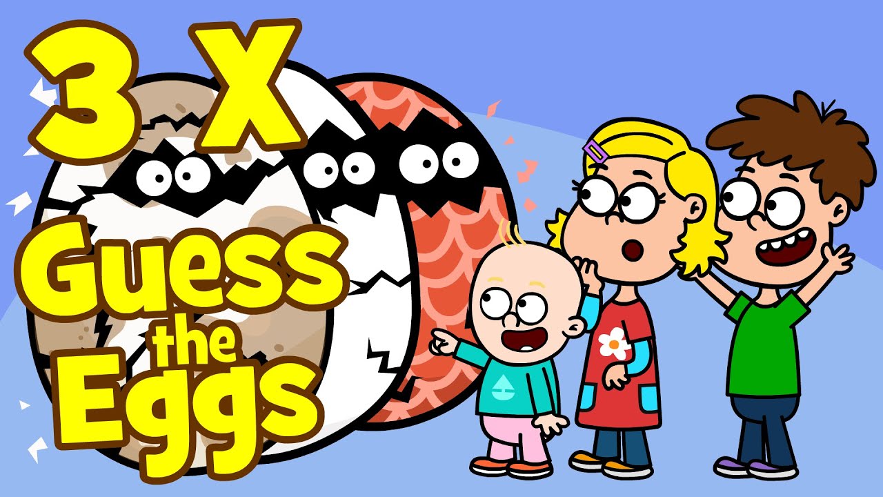 ♪♪ Guess The Eggs | Children's Song Guessing Game - Quiz Song | Hooray Kids Songs & Nursery Rhymes