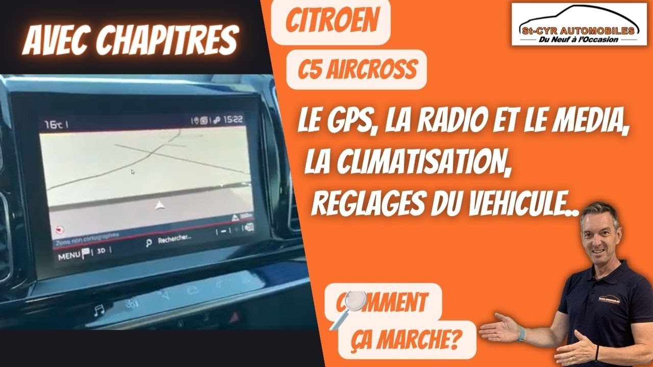 Citroen C5 Aircross, Guide complet GPS, radio, Bluetooth, paramètres essentiels…
