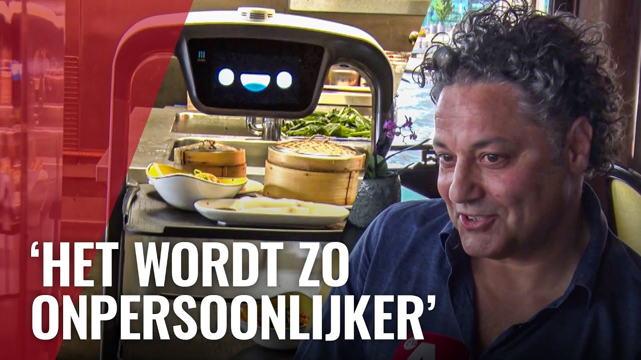 In dit restaurant brengen robots eten naar je tafel