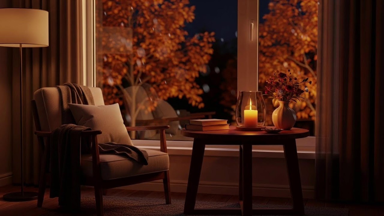 Soothing Midnight Jazz for Sleep & Soft Fireplace Sounds | Cozy Vintage Night Ambience
