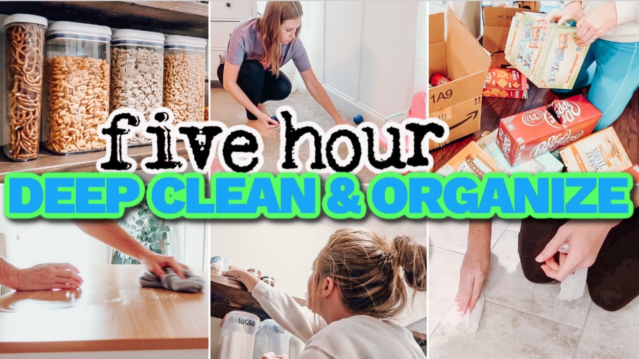EXTREME 5 HOUR DEEP CLEAN WITH ME | ROOM REFRESH + LAUNDRY MOTIVATION