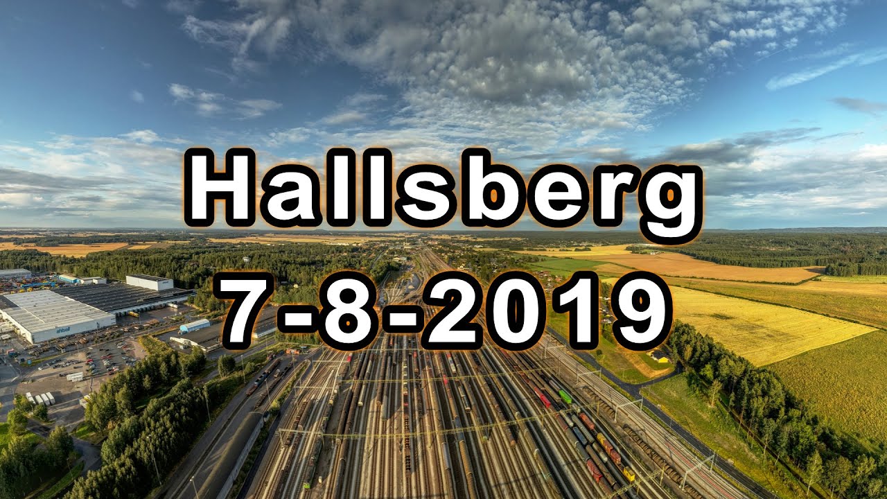 Shunting in Hallsberg 7-8-2019 // Green cargo T44 329  // drone footage