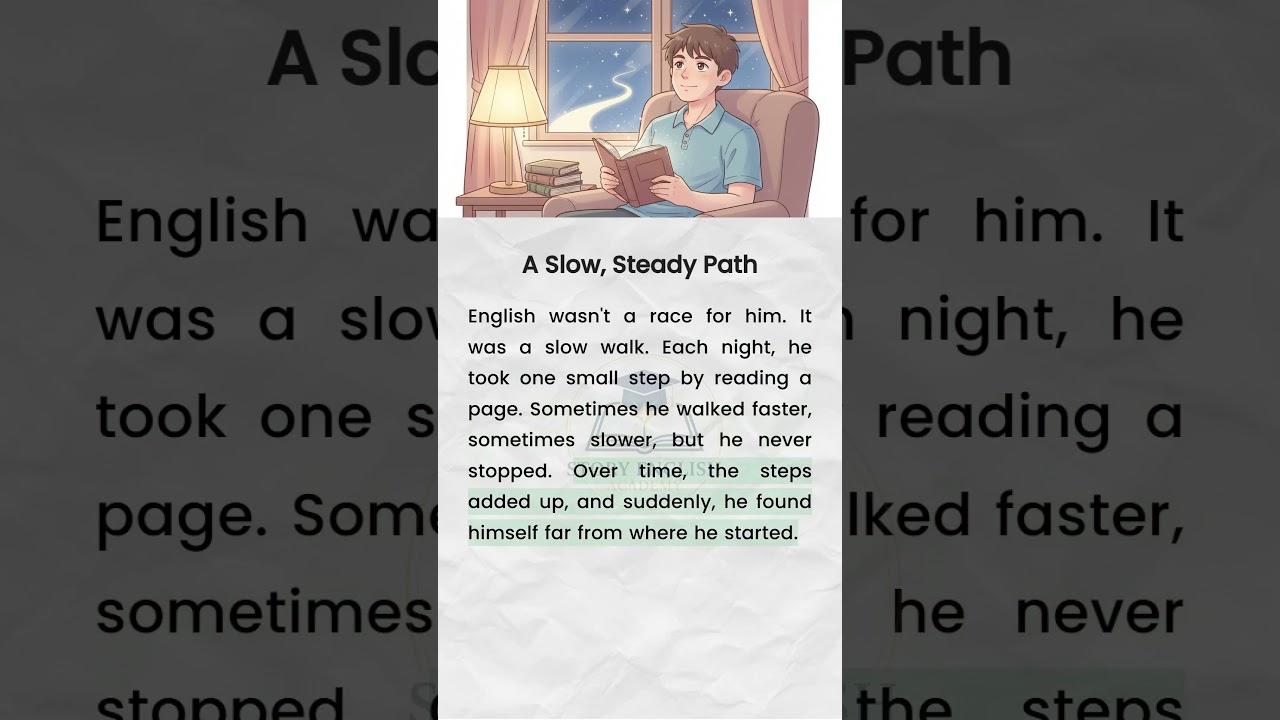 A Slow, Steady Path✨️ Improve english quickly 