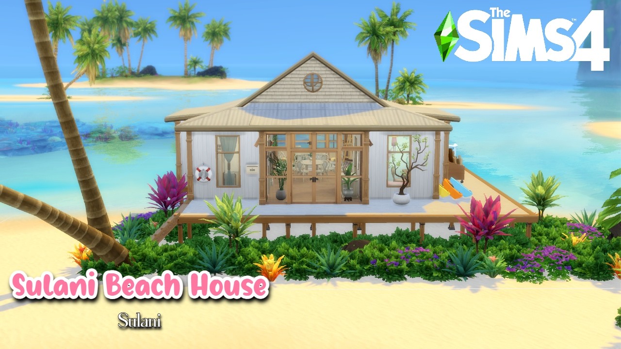 Sulani Beach House | Sims 4 Speed Build (No CC)