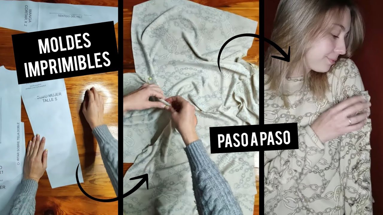 TUTORIAL | Buzo de Lanilla 🧵(MOLDES DESCARGABLES) *GRATIS*