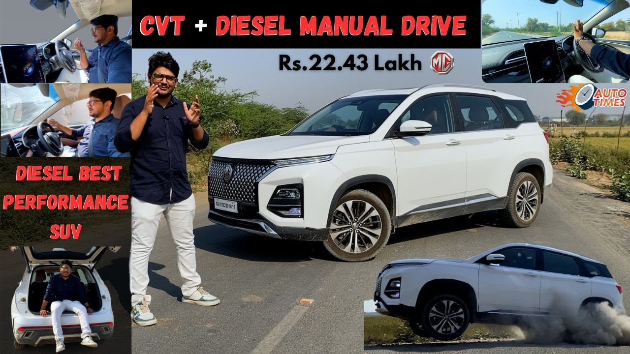 MG HECTOR PLUS 2023 PETROL CVT & DIESEL FULL REVIEW | WITH CRAZY DRIVE  | AUTOTIMES  | #mghector2023