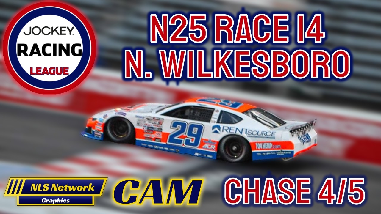 Jockey Racing League | NASCAR 25 Race 14 - Tyson's Raw Chicken 130 @ North Wilkesboro (Chase 4/5)