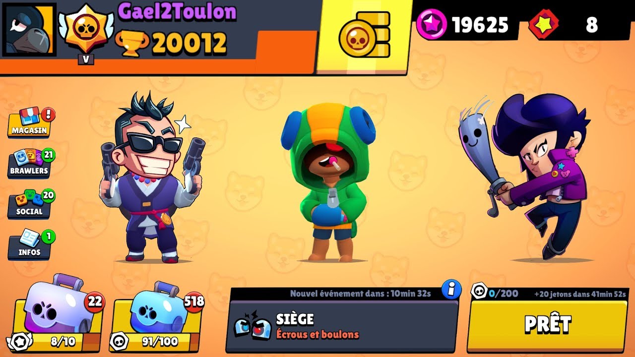 BRAWL STARS - JE BAT MON RECORD DE TROPH&Eacute;ES + DE 20K !! NEW RECORD