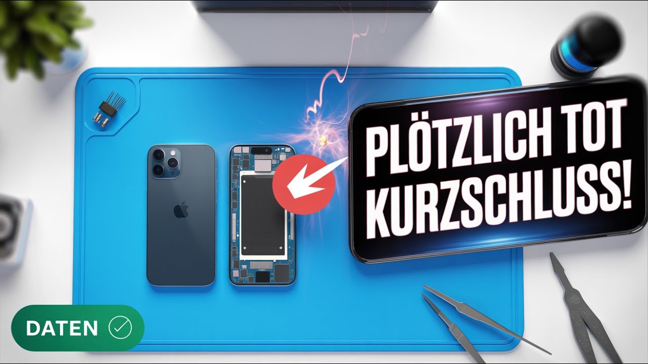 iPhone 12 Pro Max einfach AUS… Diagnose → Kurzschluss weg → Daten gerettet ✅💾