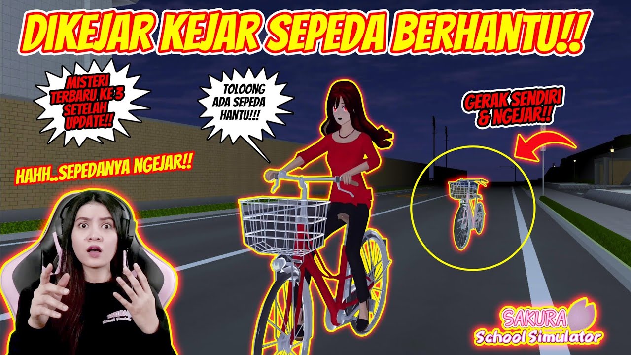 DIKEJAR-KEJAR SEPEDA BERHANTU!! OHH TIDAK..HOROR BANGET!! SAKURA SCHOOL SIMULATOR - PART 235