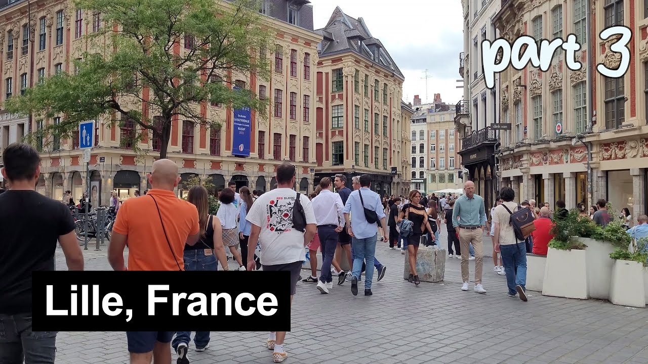 Lille (France) walking tour part 3 – 16 September 2023 [4K]