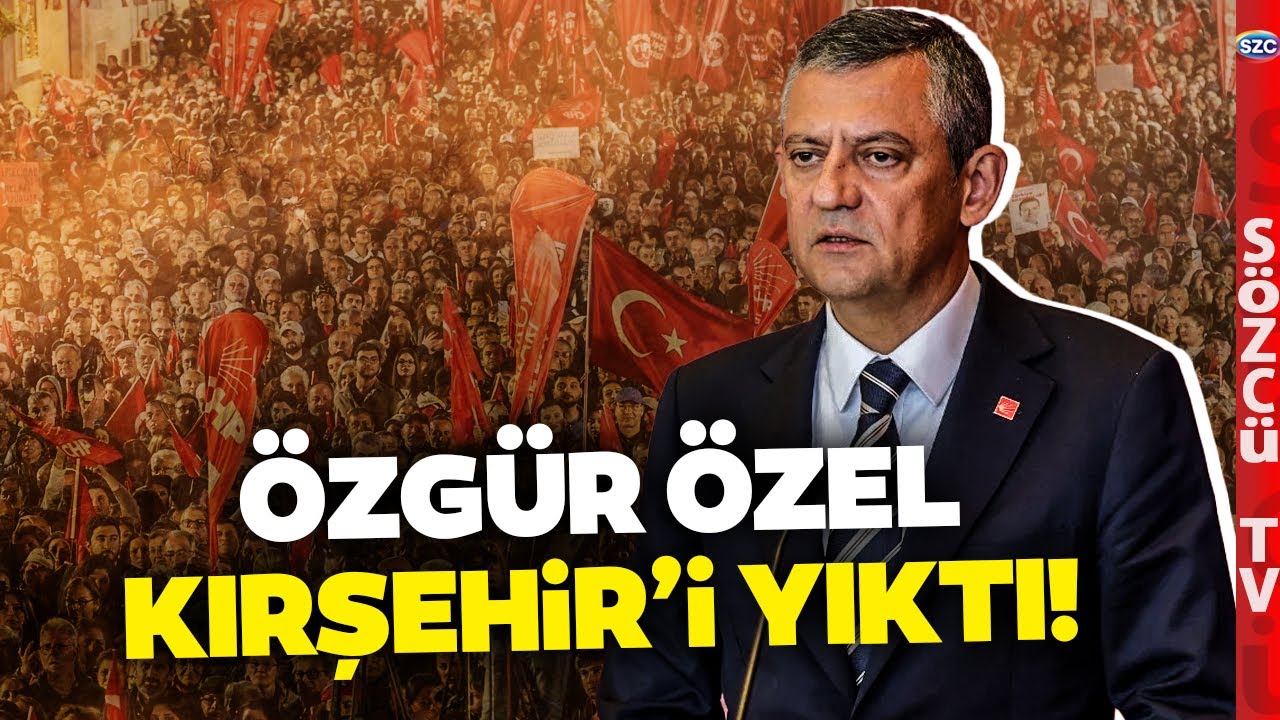 CHP'den Tarihi Kırşehir Mitingi! Ekrem İmamoğlu İçin Mahşeri Kalabalık! Binler Meydanlarda!