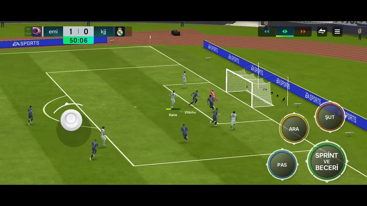 Beşiktaş 🇹🇷 vs Real Madrid 🇪🇦 2-0 teke tek FC mobile 