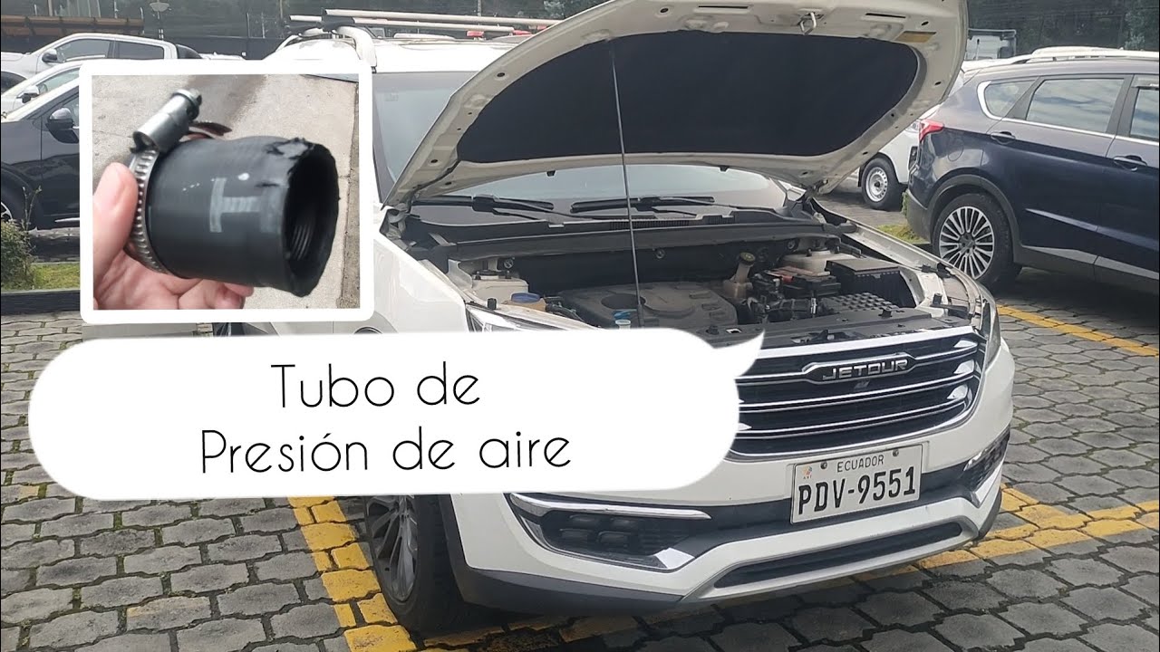 Se me rompió el TUBO DE PRESIÓN DE INGRESO DE AIRE pérdida de potencia ruido en cabina JETOUR X70