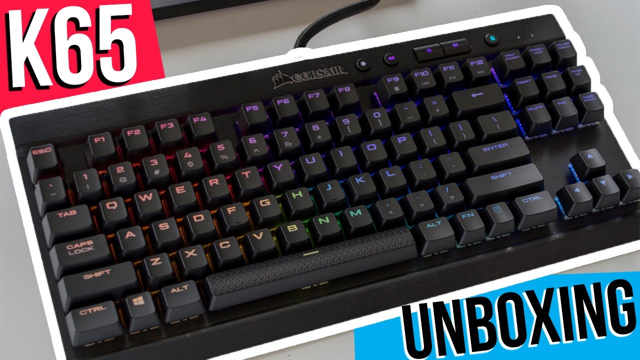 Corsair K65 RGB Mechanical Keyboard Unboxing! | Cherry MX Speed Review | Harrison Broadbent