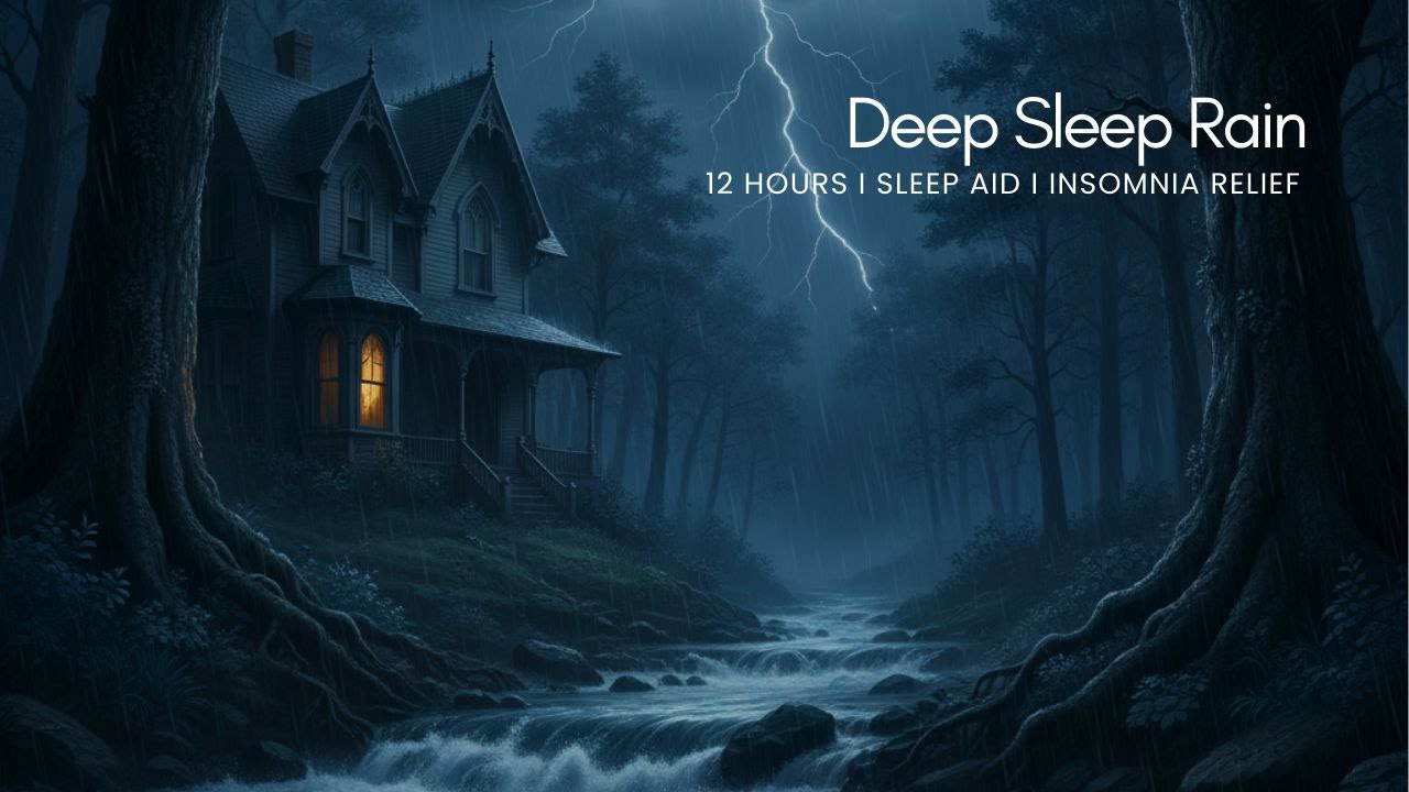 RAIN SOUNDS FOR SLEEPING NO ADS II DEEP SLEEP INSTANTLY WITH RAIN ASMR #rain #study #sleepaid