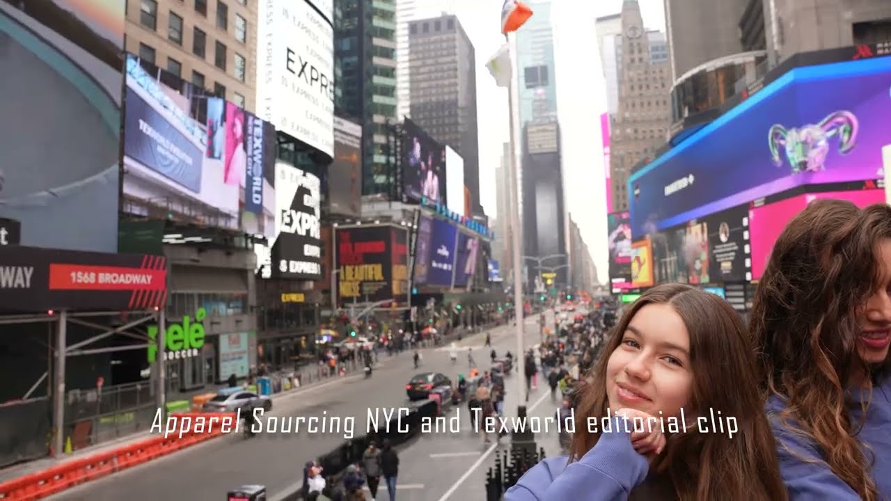 Apparel Sourcing NYC and Texworld editorial clip Times Square Billboards publication