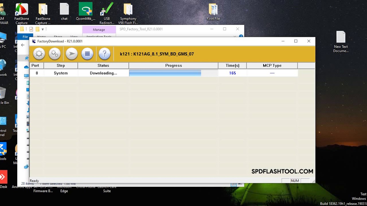 How To Symphony V98 Flash Without Box USE SPD Flash Tool