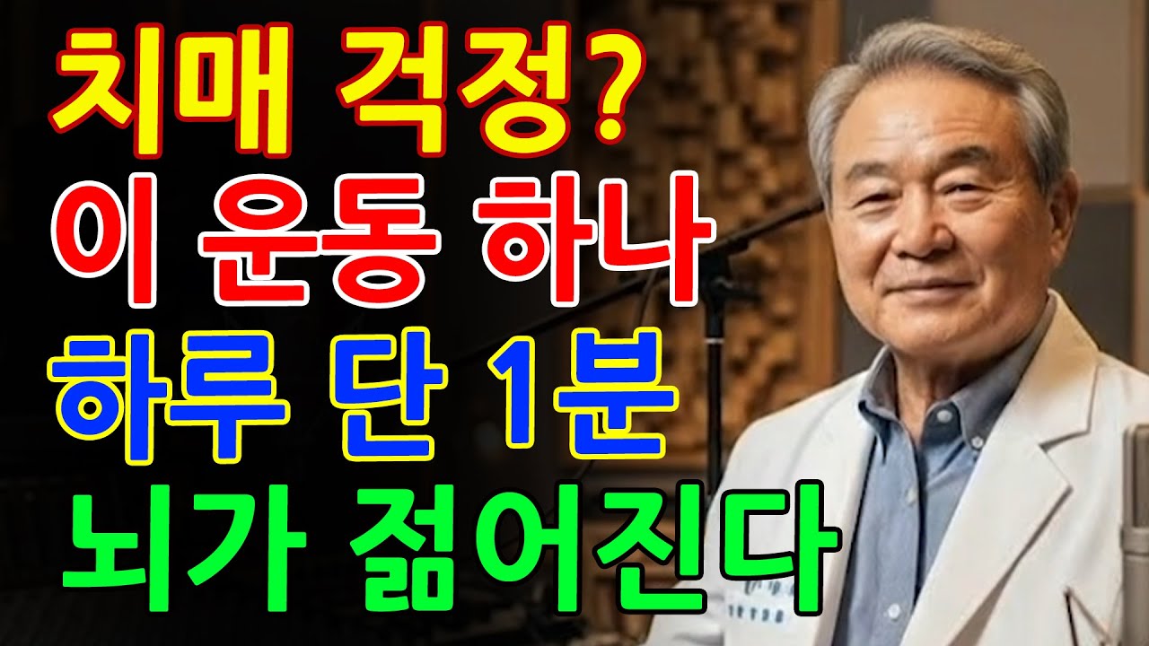 하루 1분, 이 운동으로 뇌가 20년 젊어집니다! 60세 이후 필수 루틴 _ 치매 예방 _ 뇌 건강 _ 건망증 예방 _ 기억력 저하 _