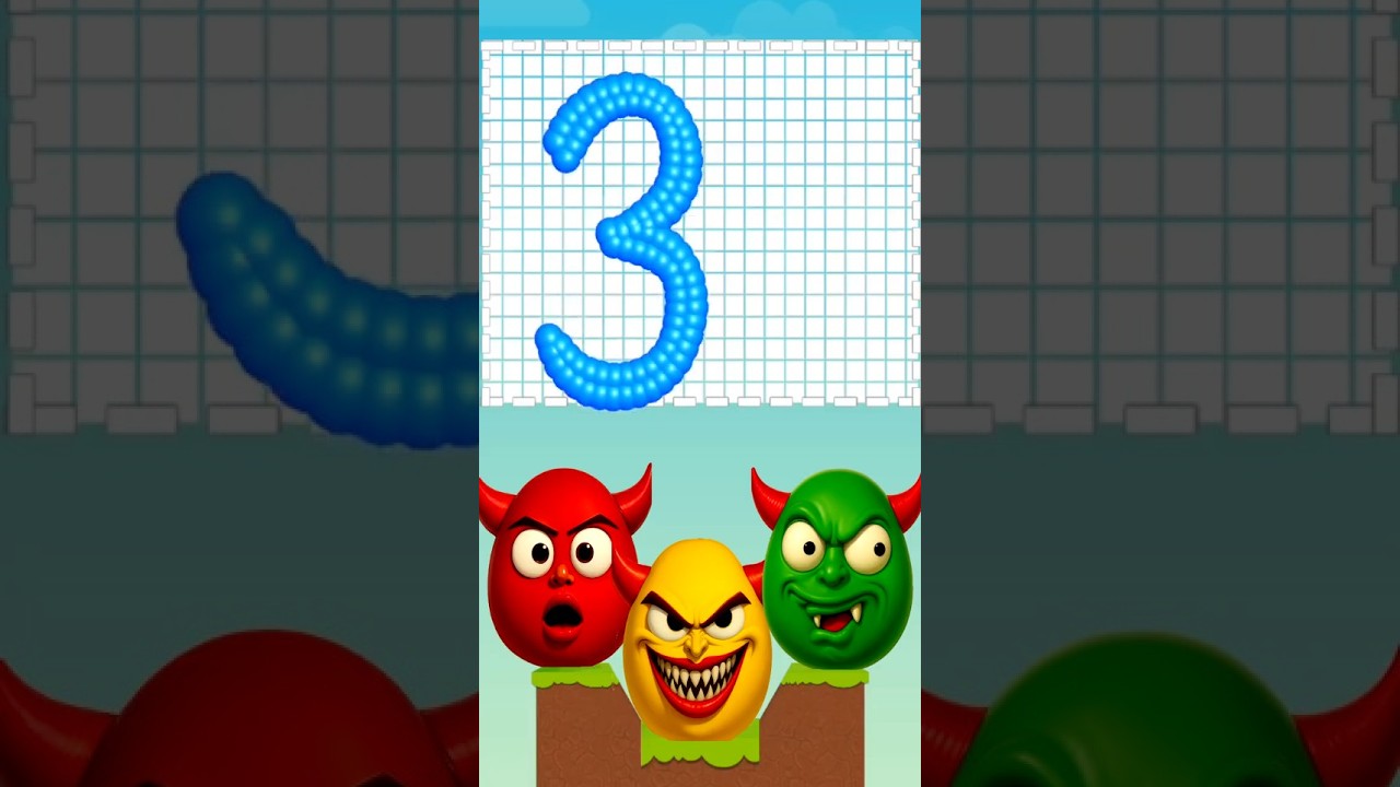 Draw to Crush Number 3 🔴🟡🟢#shorts #drawtosmash #youtubeshorts