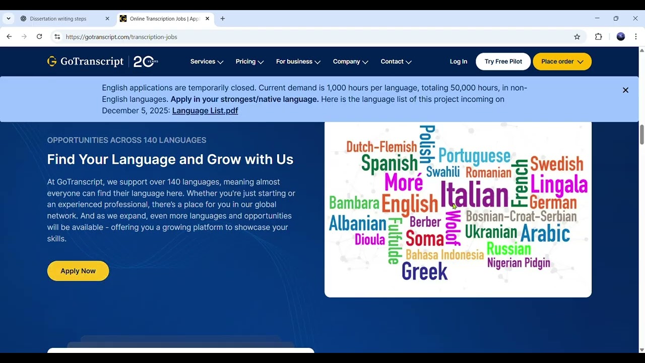 Work With GoTranscript: Transcription, Translation & Captioning Opportunities