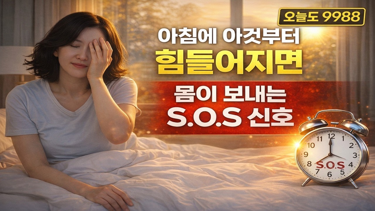 아침피로 나이 탓이 아닙니다!!  몸이 보내는 S.O.S 신호