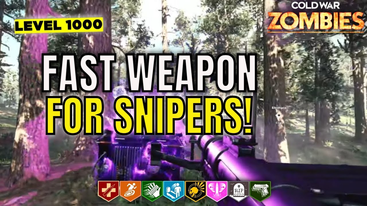 FASTEST WEAPON XP/CAMO For Snipers! Cold War Zombies