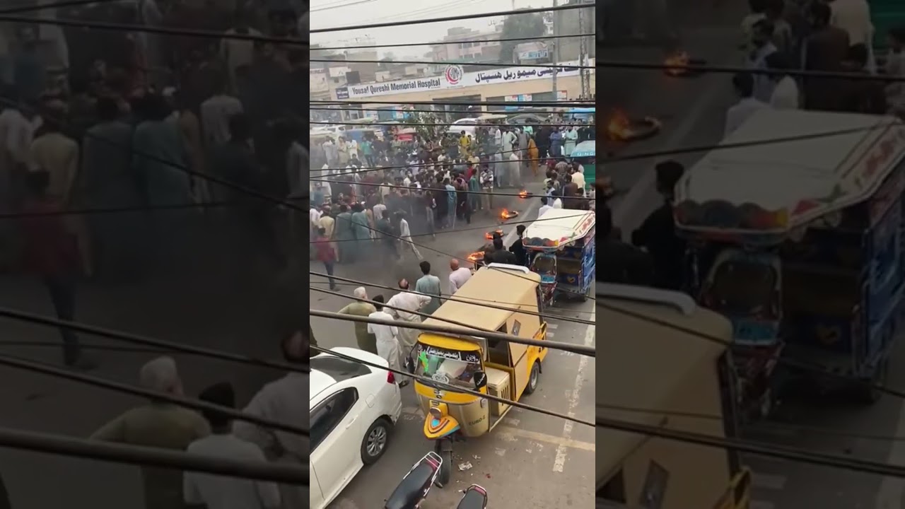 Pera force sheikhupura ka mane bazar mn opration Tajiron ka ahtjaj