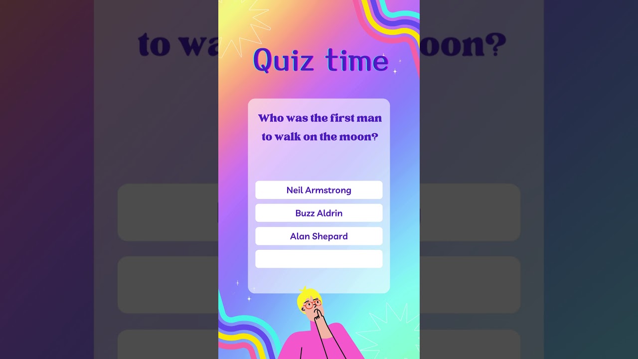 who was the first man to walk on the moon?!   