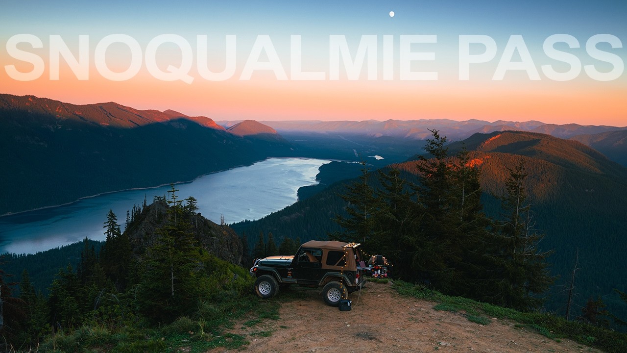 Relaxing Solo Drive & Offroading in Snow at Snoqualmie Pass, WA [Jeep Wrangler ASMR Nature Sounds]
