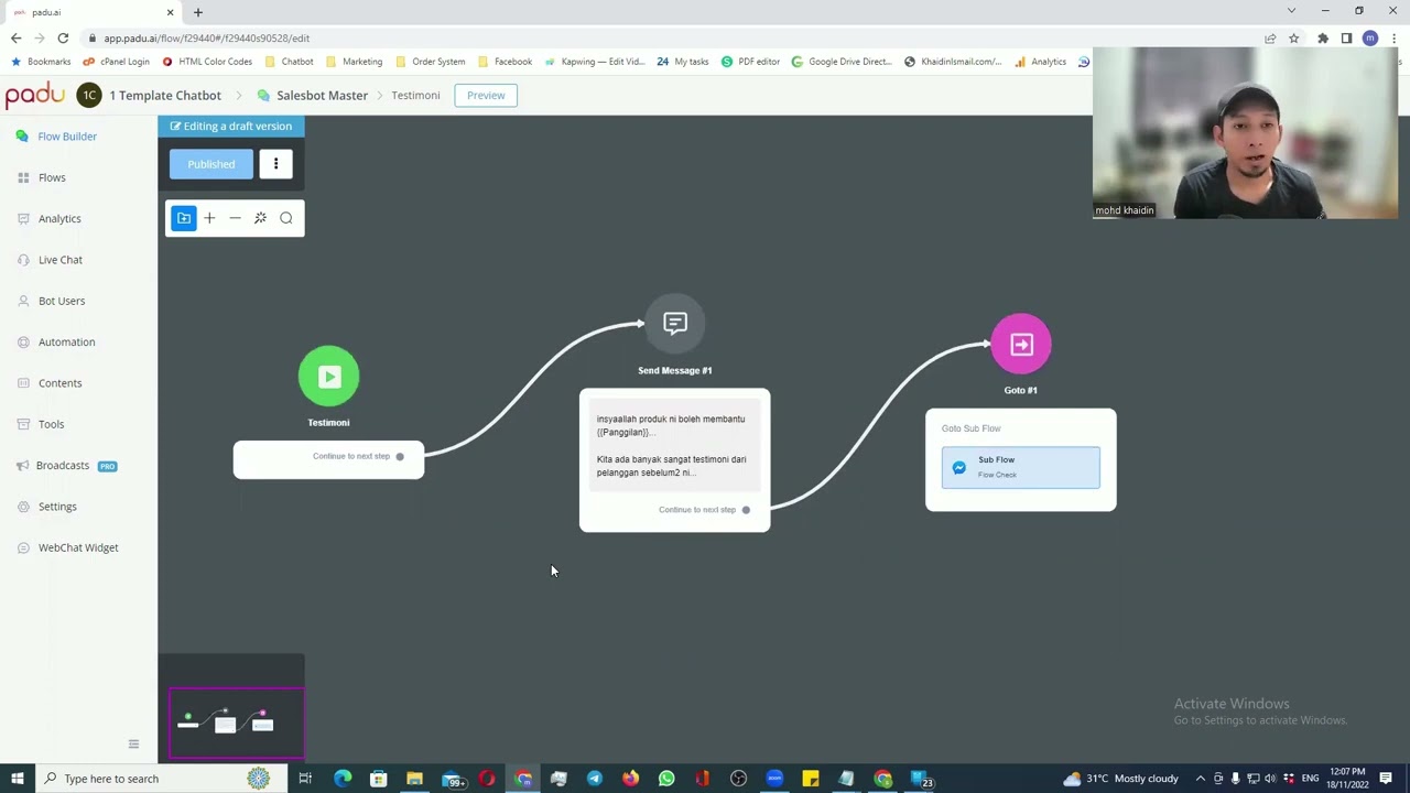 [wasapbot ] - Cara Setup Chatbot Supaya Pandai Jawab Soalan dan Rejection Pelanggan