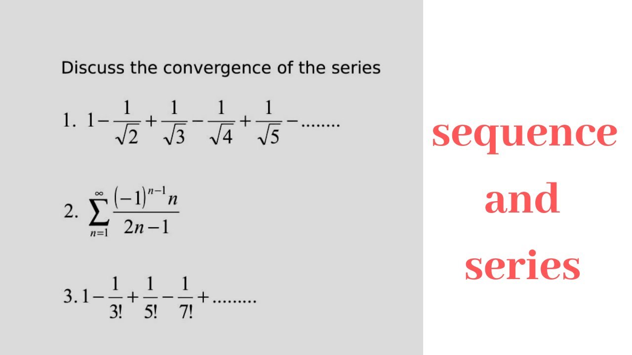 Leibnitz's test method and Problems