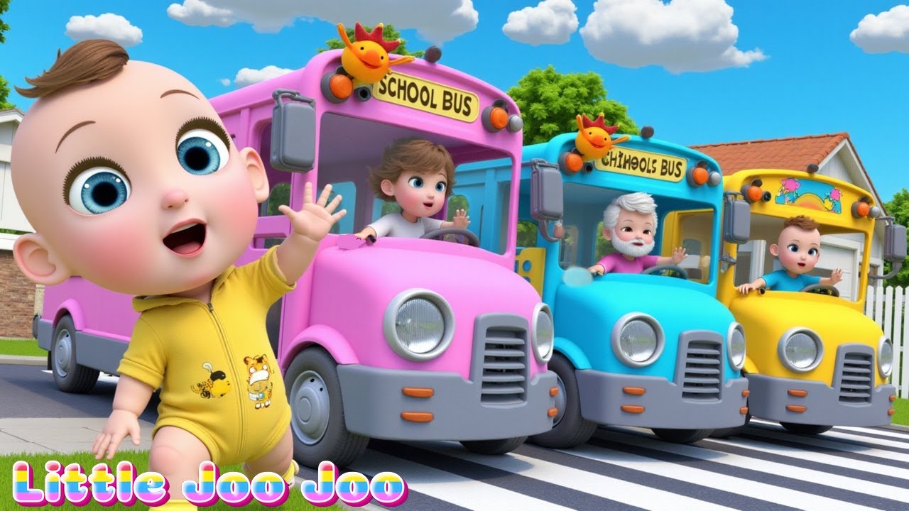 Песенка про колёса автобуса | Маленькая Джу Джу | 🚌 Детские песенки для детей