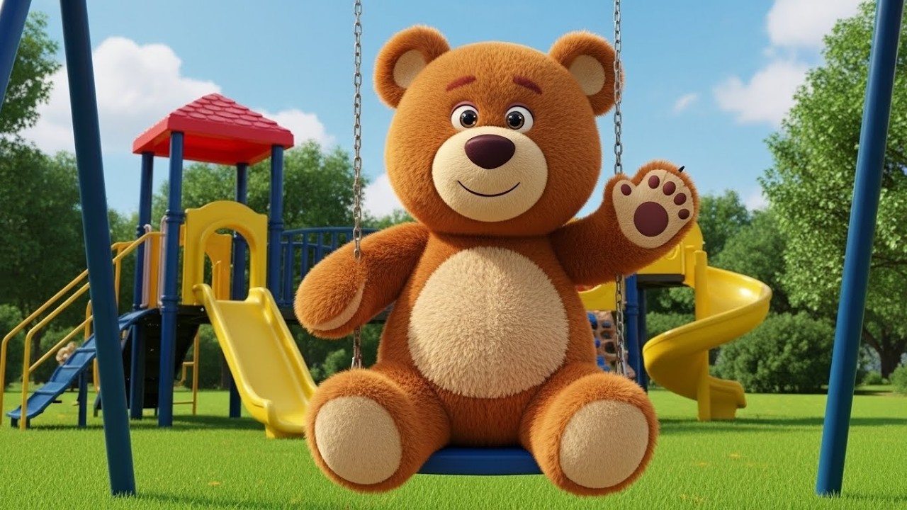 Teddy Plays on the Swing | Super Hit English Nursery Rhymes for Kids | Toddler Learning Songs 2026