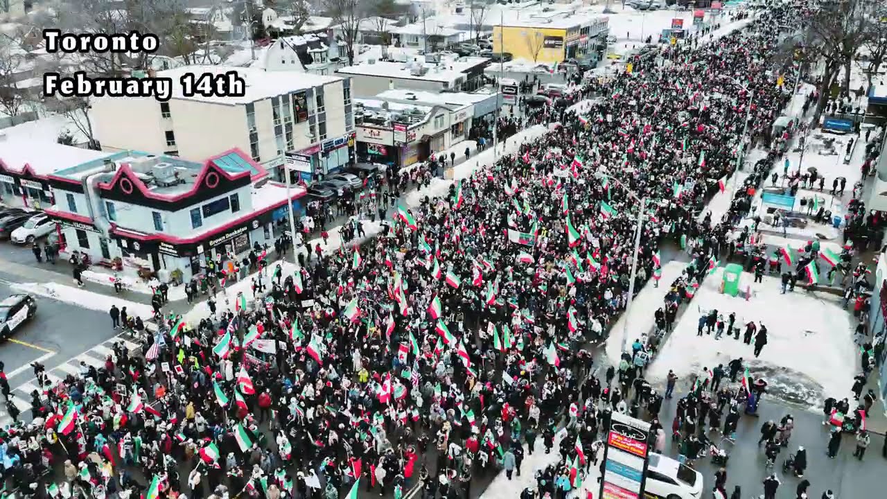 More than 400,000 Iranians and Canadians took to the streets of Toronto in support of Iran.