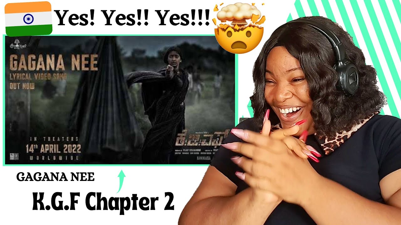 Gagana Nee Lyrical (Kannada) | KGF Chapter 2 | RockingStar Yash Prashanth Neel |Ravi Basrur REACTION