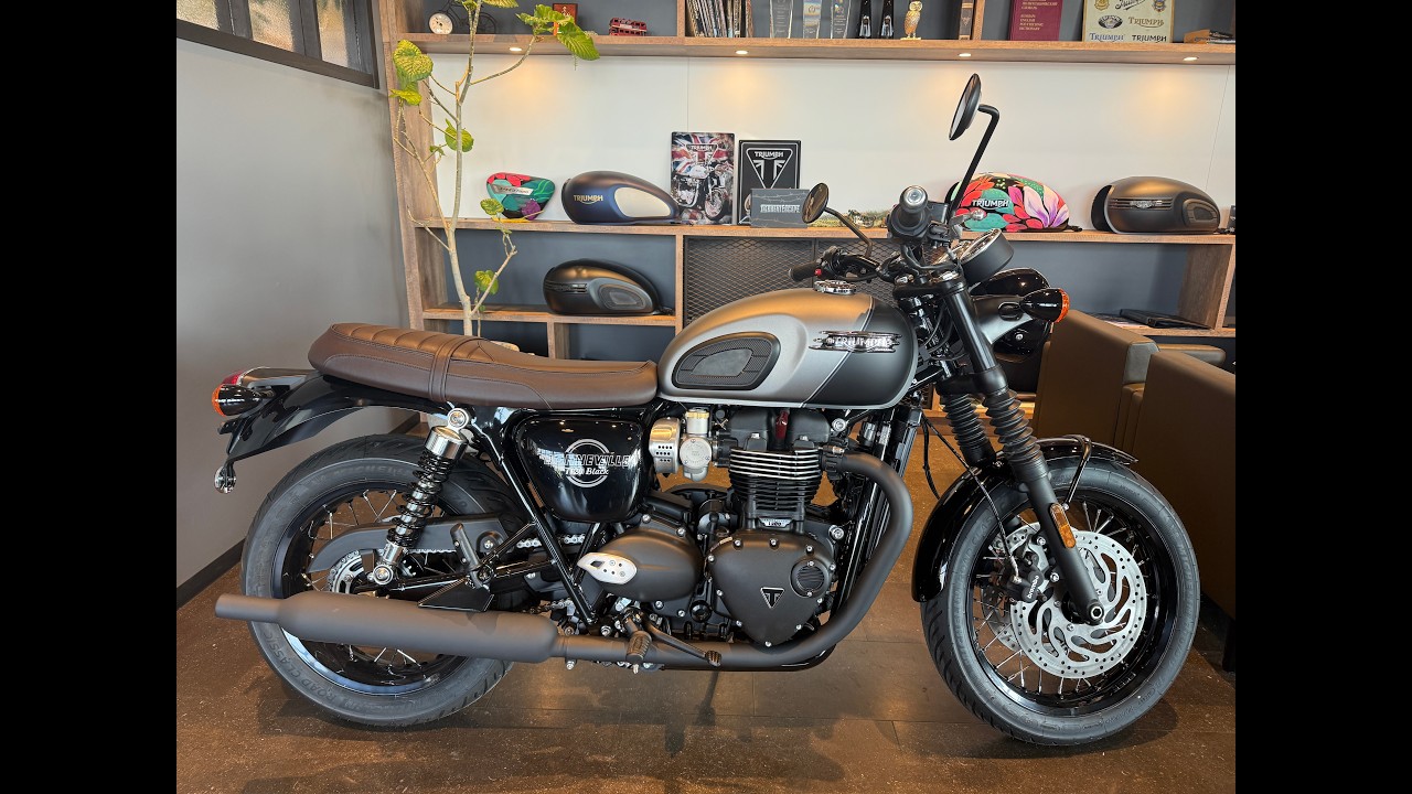新車｜ボンネビルT120ブラック｜マットシルバーアイス/マットサファイアブラック