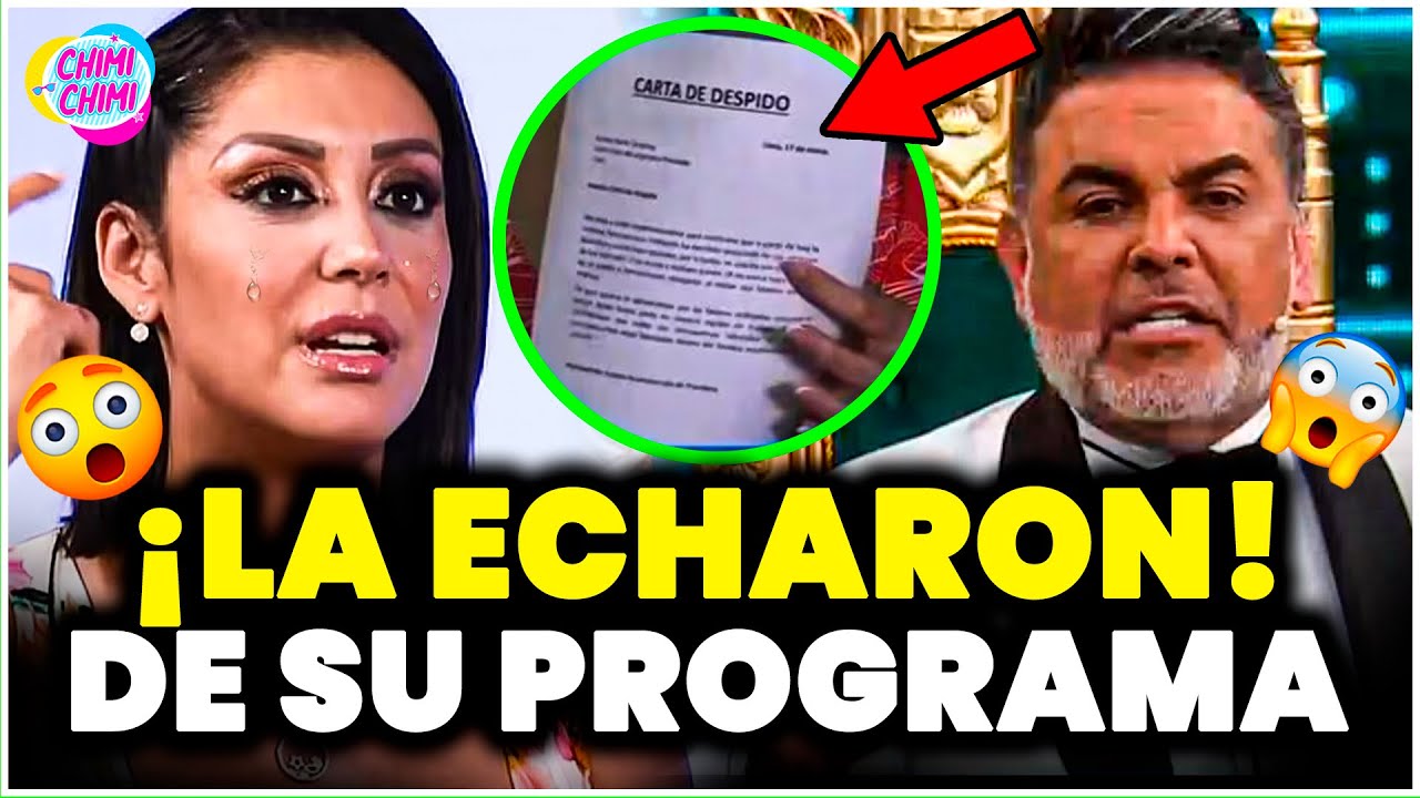 Karla Tarazona fue despedida en vivo por culpa de Andrés Hurtado
