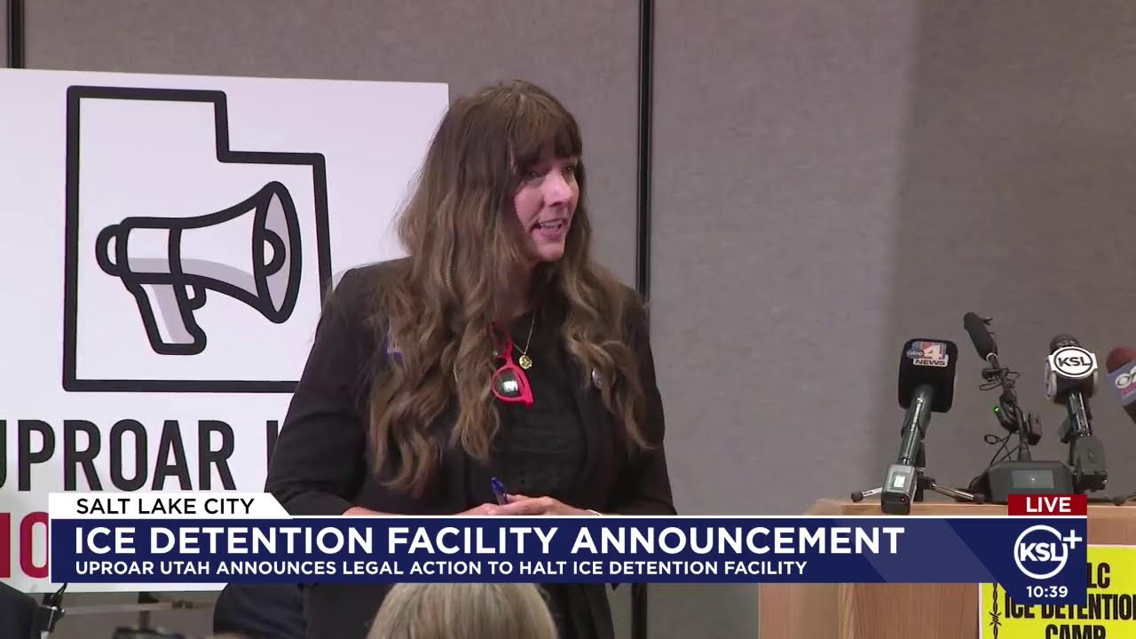 Uproar Utah announces legal action to halt ICE detention facility