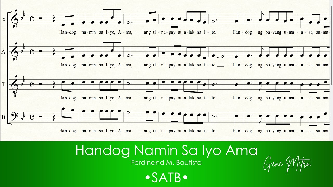 Handog Namin Sa Iyo Ama | Ferdz M. Bautista • SATB