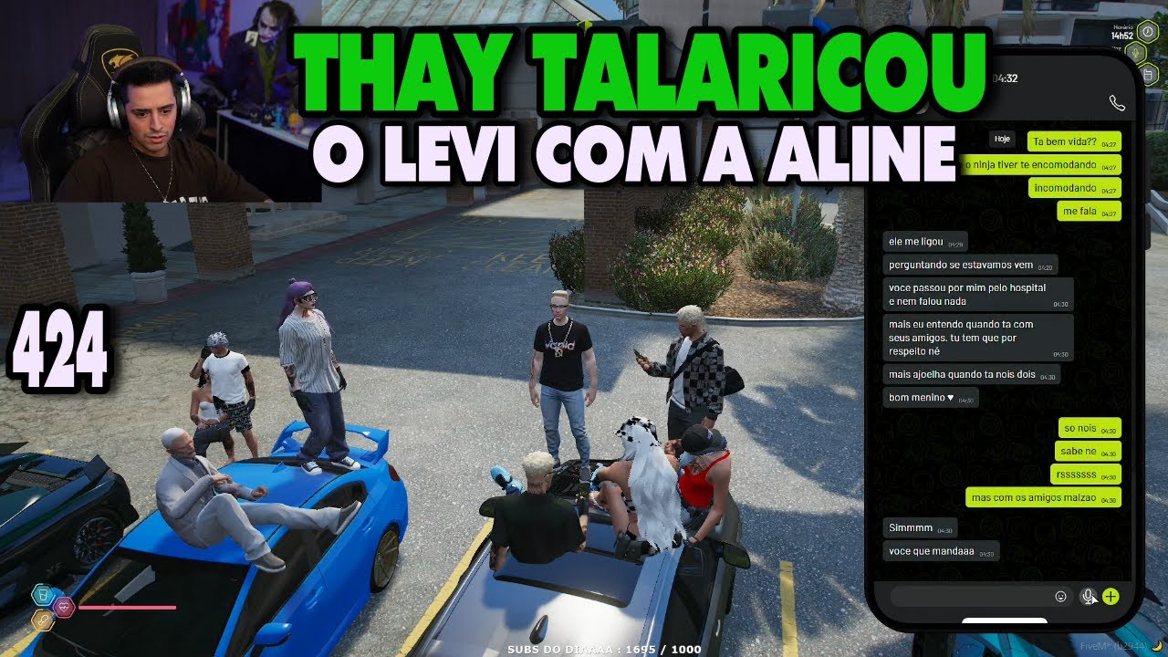LEVI DESCOBRIU QUE THAY DEU EM CIMA DA SUA NAMORADA ALINE! GTA RP