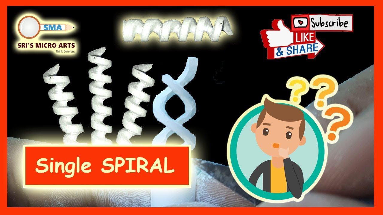 Single Spiral | Chalk Carving for beginners | 16
