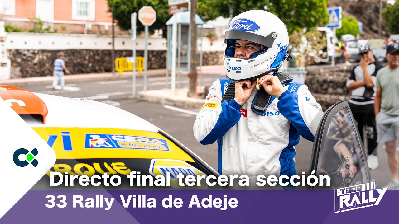 Rally Villa de Adeje. Llegada equipos a asistencia tras sección 3