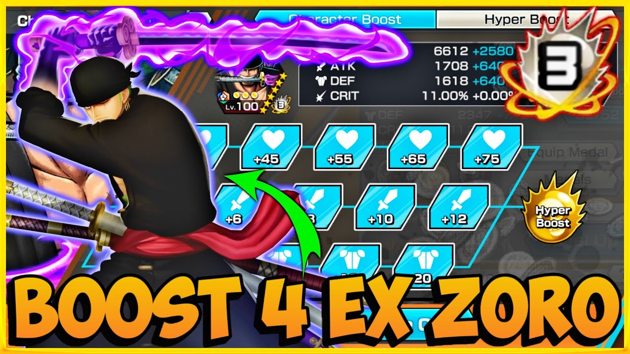 Boost 4 Extreme Zoro Gameplay In Dark Roger Meta | One Piece Bounty Rush