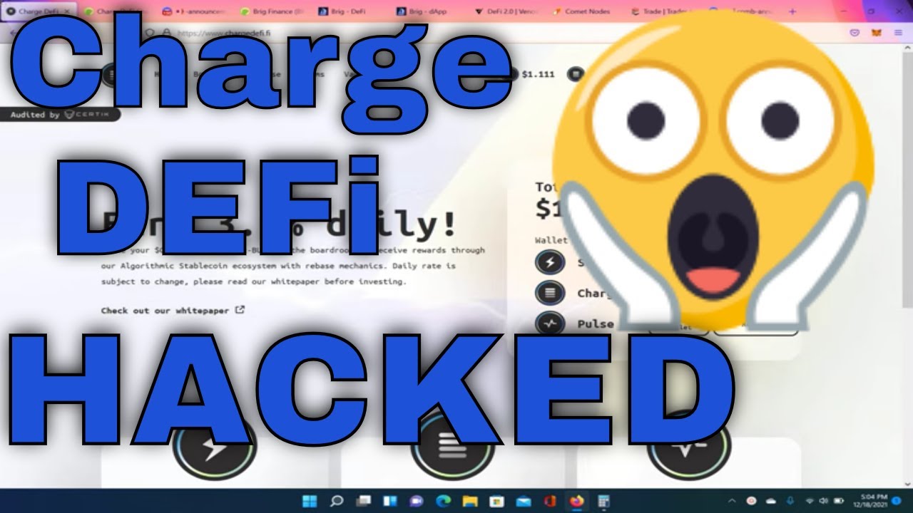 passive income 2021 | charge defi hacked |