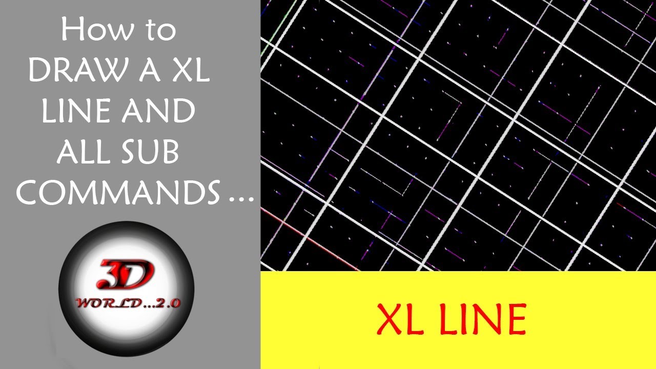 AutoCad xline Command-Basic For Beginners