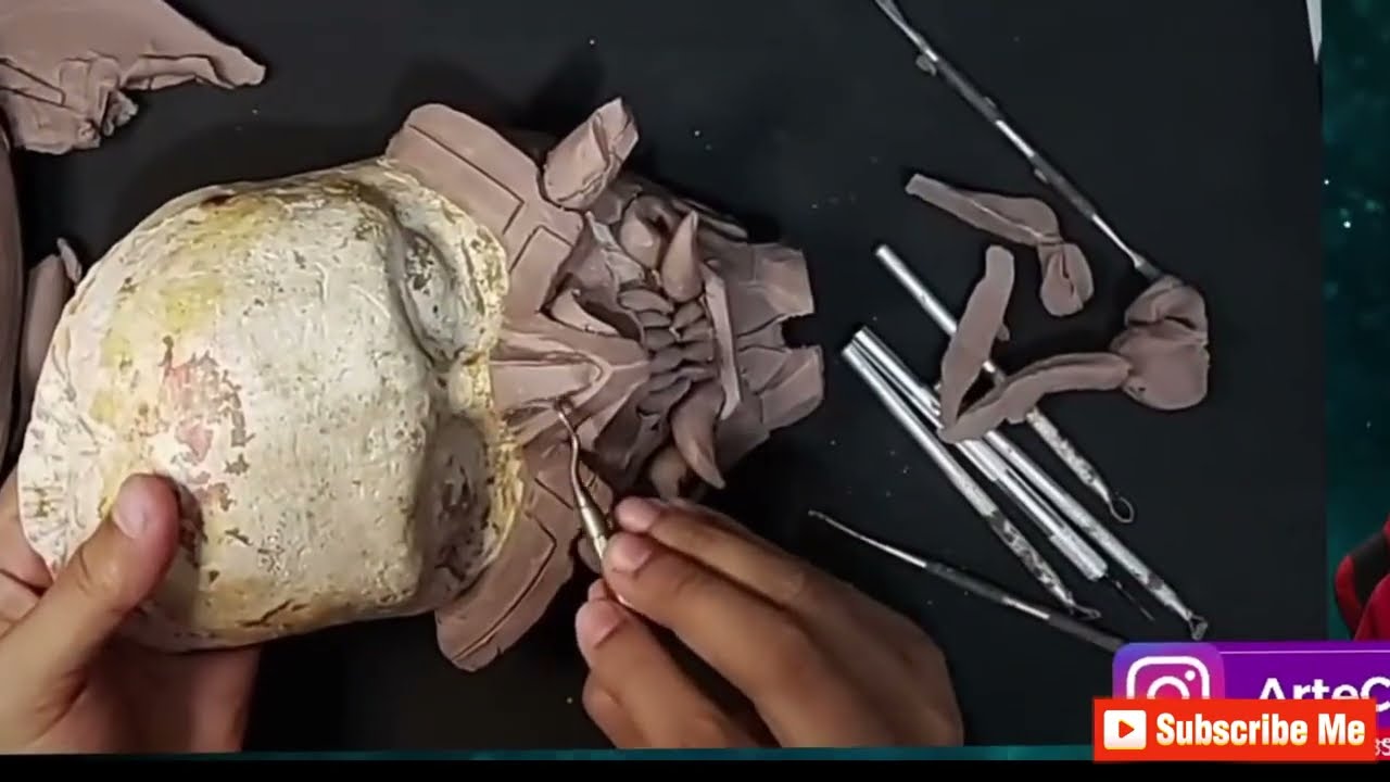 Como hacer Mascara Japonesa Oni [ Timelapse ]