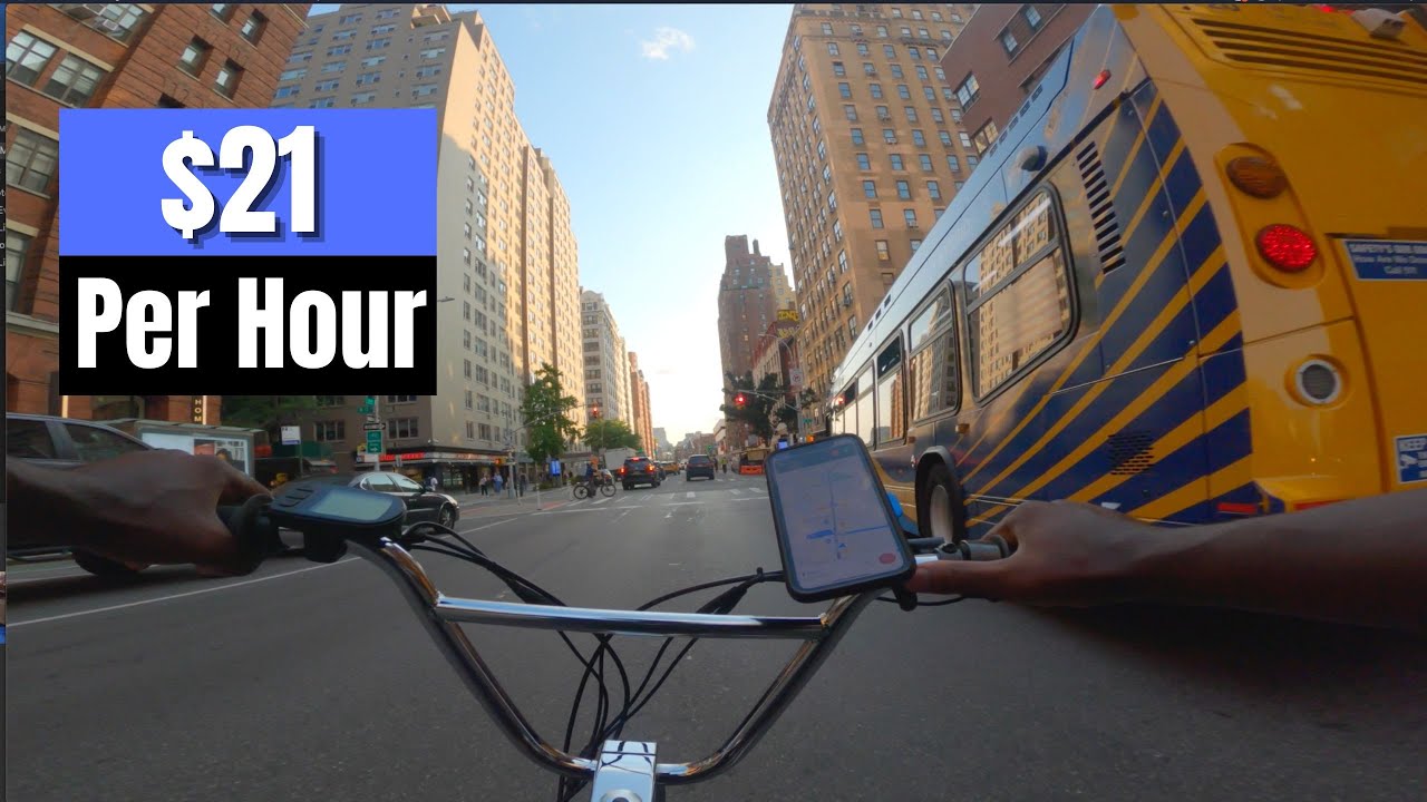 Electric Bike Food Deliveries For Uber Eats ( Night Shift )