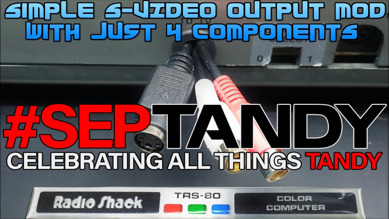 Simple Tandy Color Computer S-Video (and composite) mod #SepTandy