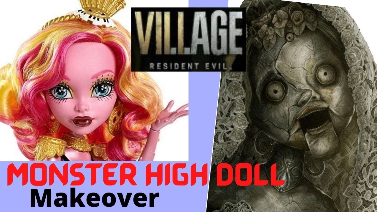 Monster High Doll Makeover / Resident Evil Village / Angie Doll / Repaint / Donna Beneviento Doll
